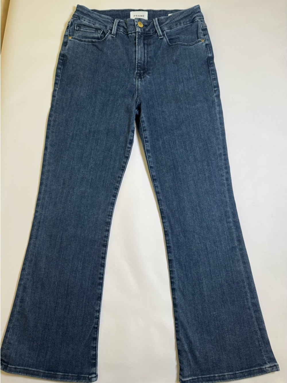 FRAME Le Crop Mini Boot Jeans Cropped Bootcut Minimalist Denim - Size 29